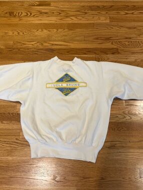 Vintage UCLA Bruins White Crewneck Sweatshirt | Midwest Embroidery | Size Large